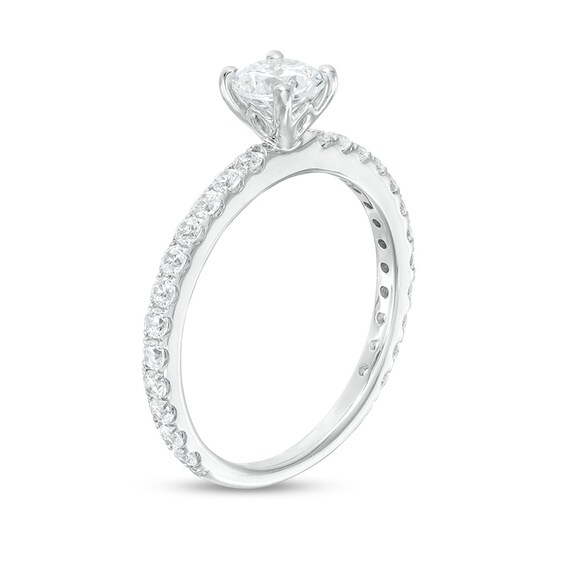 Previously Owned - 1 CT. T.w. Diamond Engagement Ring in 14K White Gold (I/I1)