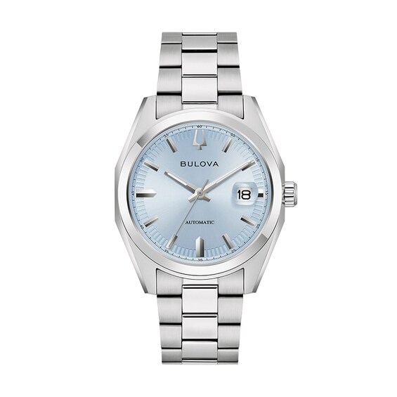 Previously Owned - Men’s Bulova Surveyor Automatic Watch with Blue Dial (Model: 96B469)