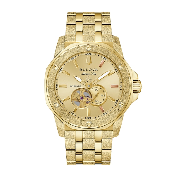 Previously Owned - March Anthony Marine Star Gold-Tone IP Stainless Steel Watch with Champagne Dial (Model: 97A200)