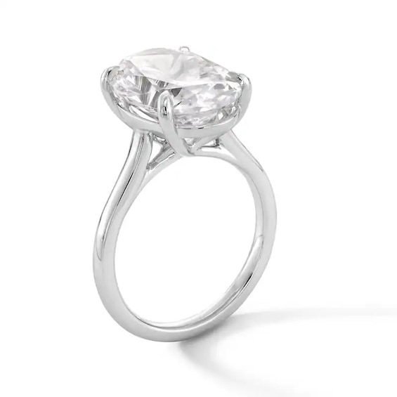 Previously Owned - 6 CT. Oval Lab-Grown Diamond Solitaire Engagement Ring in 14K White Gold (F/Vs2)