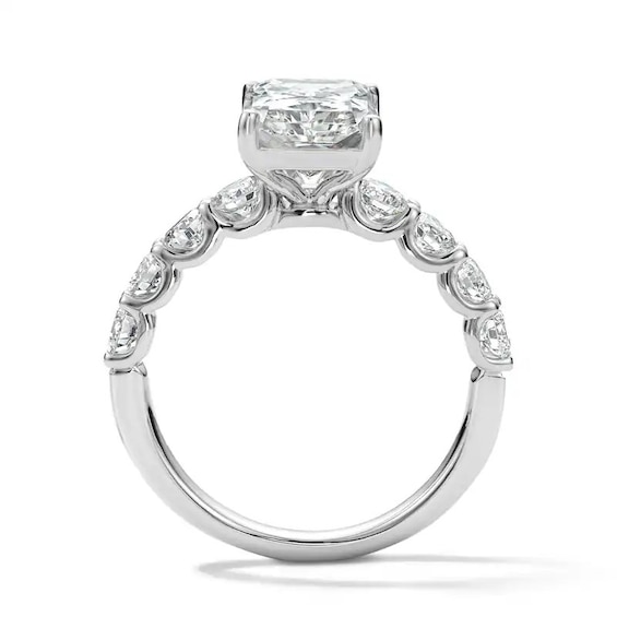 Previously Owned - 4 CT. T.w. Radiant-Cut Lab-Grown Diamond Engagement Ring in 14K White Gold (F/Vs2)