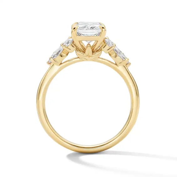 Previously Owned - 2-5/8 CT. T.w. Radiant-Cut Lab-Grown Diamond Engagement Ring in 14K Gold (F/Vs2)