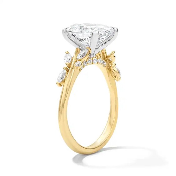 Previously Owned - Romantic Vine 3-3/8 CT. T.w. Oval Lab-Grown Diamond Engagement Ring in 14K Gold (F/Vs2)