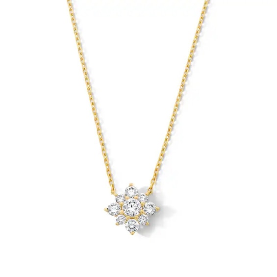 Previously Owned - 1/2 CT. T.w. Lab-Grown Multi-Diamond Necklace in 10K Gold (F/Vs2)