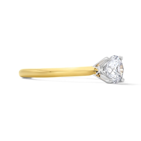 Previously Owned - 1 CT. Lab-Grown Diamond Solitaire Engagement Ring in 14K Gold (F/Vs2)