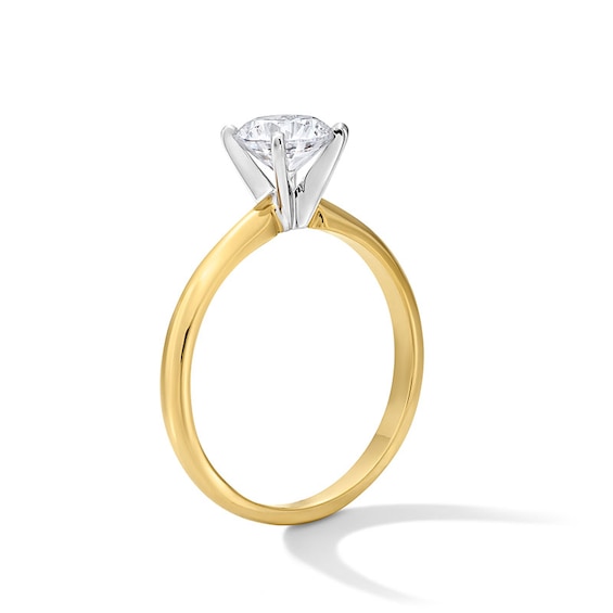 Previously Owned - 1 CT. Lab-Grown Diamond Solitaire Engagement Ring in 14K Gold (F/Vs2)