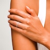 Thumbnail Image 10 of Vera Wang Love Collection 1/8 CT. T.W. Diamond and Blue Sapphire Band in 14K White Gold