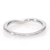 Thumbnail Image 4 of Vera Wang Love Collection 1/6 CT. T.W. Diamond Contour Wedding Band in 14K White Gold