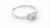 Thumbnail Image 4 of Multi-Diamond Accent Square Promise Ring in 10K White Gold