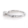 Thumbnail Image 5 of 1/2 CT. T.W. Princess-Cut Diamond Three Stone Twist Shank Ring in 14K White Gold