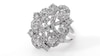 Thumbnail Image 3 of 2-1/2 CT. T.W. Diamond Filigree Swirl Ring in 14K White Gold