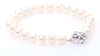 Thumbnail Image 6 of Vera Wang Love Collection 6.5-7.0mm Freshwater Cultured Pearl 1/15 CT. T.W. Diamond Strand Necklace in Sterling Silver