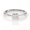 Thumbnail Image 4 of Love's Destiny by Zales 1/2 CT. T.W. Certified Princess-Cut Diamond Engagement Ring in 14K White Gold (I/I1)