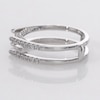 Thumbnail Image 4 of 1/3 CT. T.W. Diamond Solitaire Enhancer in 14K White Gold