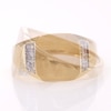Thumbnail Image 3 of 1/8 CT. T.W. Diamond Signet Ring in 10K Gold