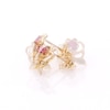 Thumbnail Image 4 of Child's Disney Twinkle Belle Ruby Beaded Rose Stud Earrings in 14K Gold