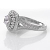 Thumbnail Image 5 of Vera Wang Love Collection 1-1/2 CT. T.W. Diamond Double Cushion Frame Engagement Ring in 14K White Gold