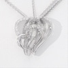 Thumbnail Image 3 of 1/4 CT. T.W. Diamond Double Heart Pendant in Sterling Silver