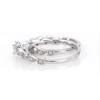 Thumbnail Image 5 of 3/8 CT. T.W. Princess-Cut Diamond Alternating Shaped Shank Vintage-Style Bridal Set in 14K White Gold