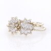 Thumbnail Image 4 of 1/5 CT. T.W. Diamond Sunburst Beaded Shank Ring in 10K Two-Tone Gold