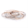 Thumbnail Image 7 of 1/4 CT. T.W. Diamond Double Frame V-Sides Bridal Set in 10K Rose Gold