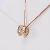 Thumbnail Image 4 of 1/4 CT. Diamond Solitaire Pendant in 14K Rose Gold