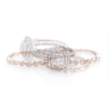 Thumbnail Image 8 of 7/8 CT. T.W. Composite Diamond Double Cushion Frame Art Deco Vintage-Style Three Piece Bridal Set in 14K Two-Tone Gold