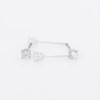 Thumbnail Image 5 of 1/4 CT. T.W. Certified Diamond Solitaire Stud Earrings in 14K White Gold (I/SI2)