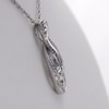 Thumbnail Image 4 of Diamond Accent Looped Infinity Pendant in Sterling Silver