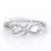 Thumbnail Image 4 of Diamond Accent Sideways Layered Infinity Ring in Sterling Silver