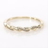 Thumbnail Image 4 of 1/20 CT. T.W. Diamond Twist Wedding Band in 10K Gold