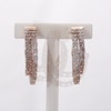 Thumbnail Image 3 of 1 CT. T.W. Diamond Staggered Inside-Out Hoop Earrings in 10K Rose Gold