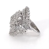 Thumbnail Image 3 of 4 CT. T.W. Multi-Diamond Starburst Bypass Ring in 10K White Gold