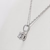 Thumbnail Image 4 of 1/10 CT. Diamond Miracle Solitaire Pendant in Sterling Silver