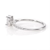 Thumbnail Image 5 of 3/4 CT. T.W. Emerald-Cut Diamond Frame Engagement Ring in 14K White Gold