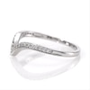 Thumbnail Image 3 of 1/6 CT. T.W. Diamond Chevron Vintage-Style Anniversary Band in 10K White Gold