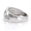 Thumbnail Image 4 of 1/2 CT. T.W. Composite Diamond Square Frame Ring in Sterling Silver