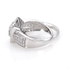 Thumbnail Image 5 of 1-1/4 CT. T.W. Multi-Diamond Square Frame Vintage-Style Multi-Row Bridal Set in 10K White Gold