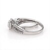 Thumbnail Image 3 of 1 CT. T.W. Certified Emerald-Cut Diamond Frame Split Shank Bridal Set in 14K White Gold (I/I1)
