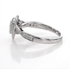 Thumbnail Image 3 of 1/2 CT. T.W. Multi-Diamond Double Pear-Shaped Frame Vintage-Style Engagement Ring in 10K White Gold