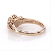 Thumbnail Image 6 of 1/2 CT. T.W. Diamond Past Present Future® Double Cushion Frame Engagement Ring in 10K Rose Gold