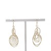 Thumbnail Image 4 of Made in Italy Diamond-Cut Cascading Marquise Drop Earrings in 14K Gold