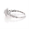 Thumbnail Image 5 of 3/8 CT. T.W. Emerald-Cut Diamond Double Frame Art Deco Vintage-Style Engagement Ring in 10K White Gold