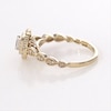 Thumbnail Image 5 of 3/8 CT. T.W. Emerald-Cut Diamond Double Frame Art Deco Vintage-Style Engagement Ring in 10K Gold