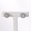 Thumbnail Image 4 of 1/4 CT. T.W. Diamond Frame Stud Earrings in 10K White Gold