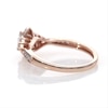 Thumbnail Image 4 of 1/3 CT. T.W. Marquise Diamond Frame Tri-Sides Vintage-Style Engagement Ring in 10K Rose Gold