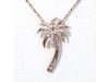 Thumbnail Image 4 of 1/10 CT. T.W. Diamond Palm Tree Pendant in 10K Rose Gold