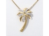 Thumbnail Image 4 of 1/10 CT. T.W. Diamond Palm Tree Pendant in 10K Gold