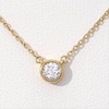 Thumbnail Image 3 of 1/5 CT. Diamond Solitaire Vintage-Style Necklace in 10K Gold