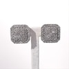 Thumbnail Image 4 of 1-1/4 CT. T.W. Multi-Diamond Cushion Frame Stud Earrings in 10K Rose Gold